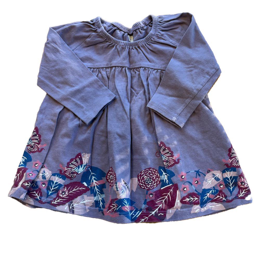 Tea Girls Purple Floral Dress size: 6-12 Months